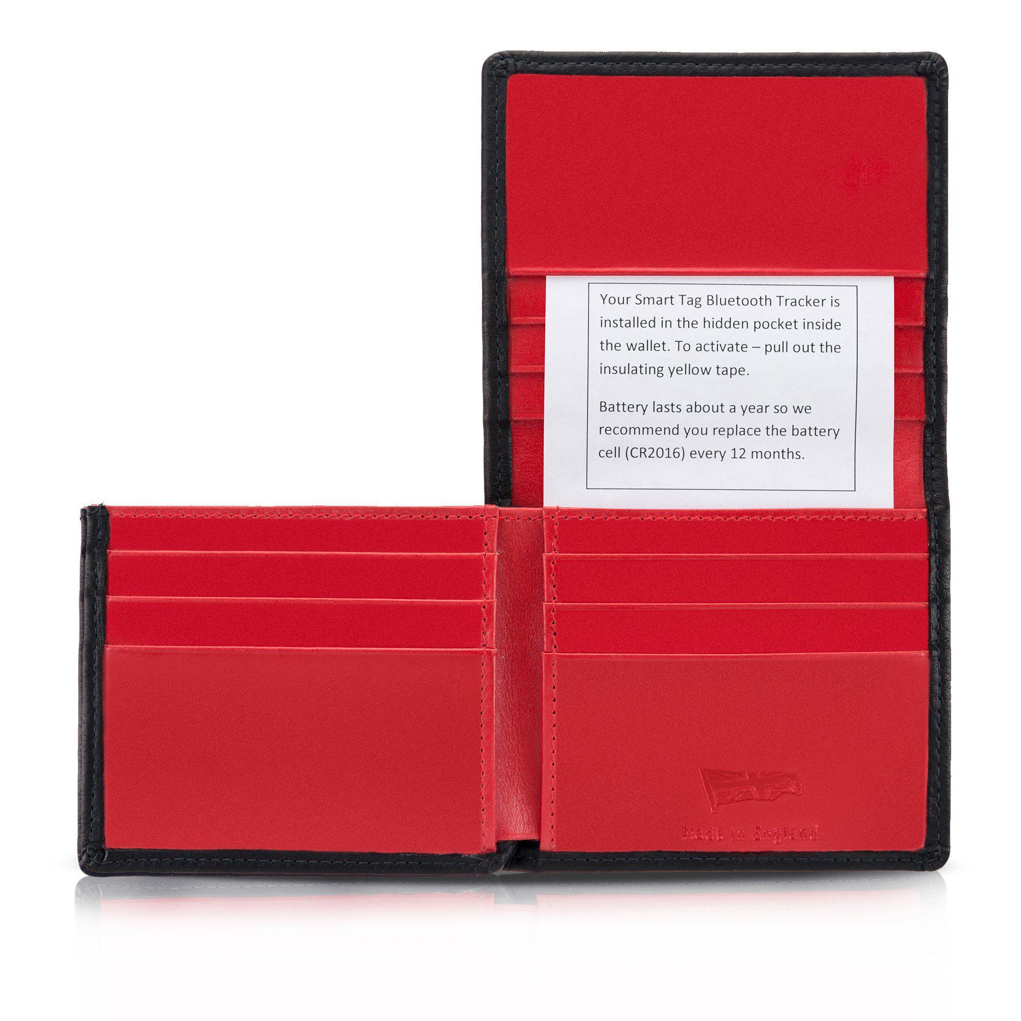 Bespoke British Leather Wallet with a Smart Tag Bluetooth Tracker conwaystewart.com Bespoke British Leather Wallet with a Smart Tag Bluetooth Tracker conwaystewart.com