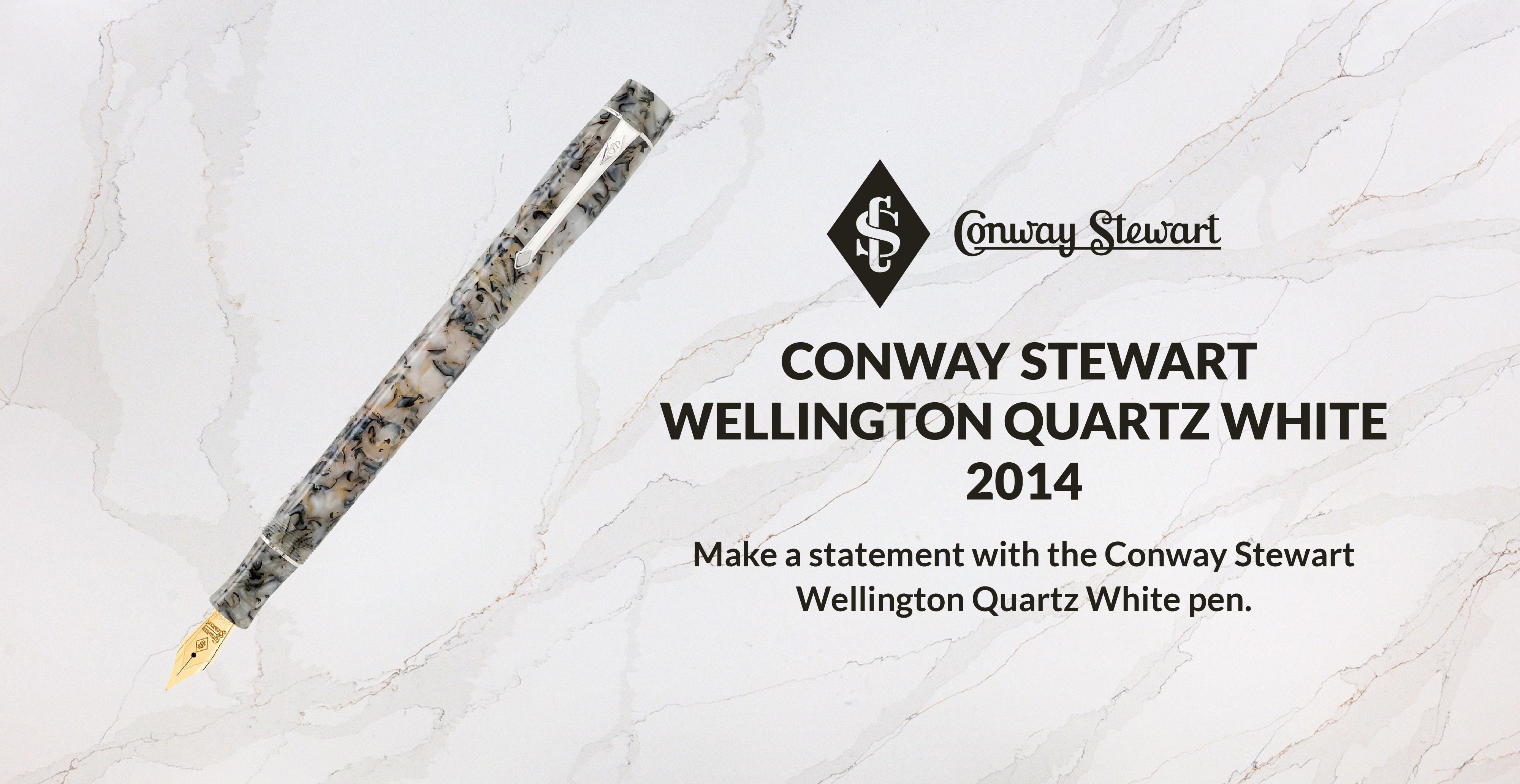 Conway Stewart Wellington Quartz White, 2014 - Conway Stewart