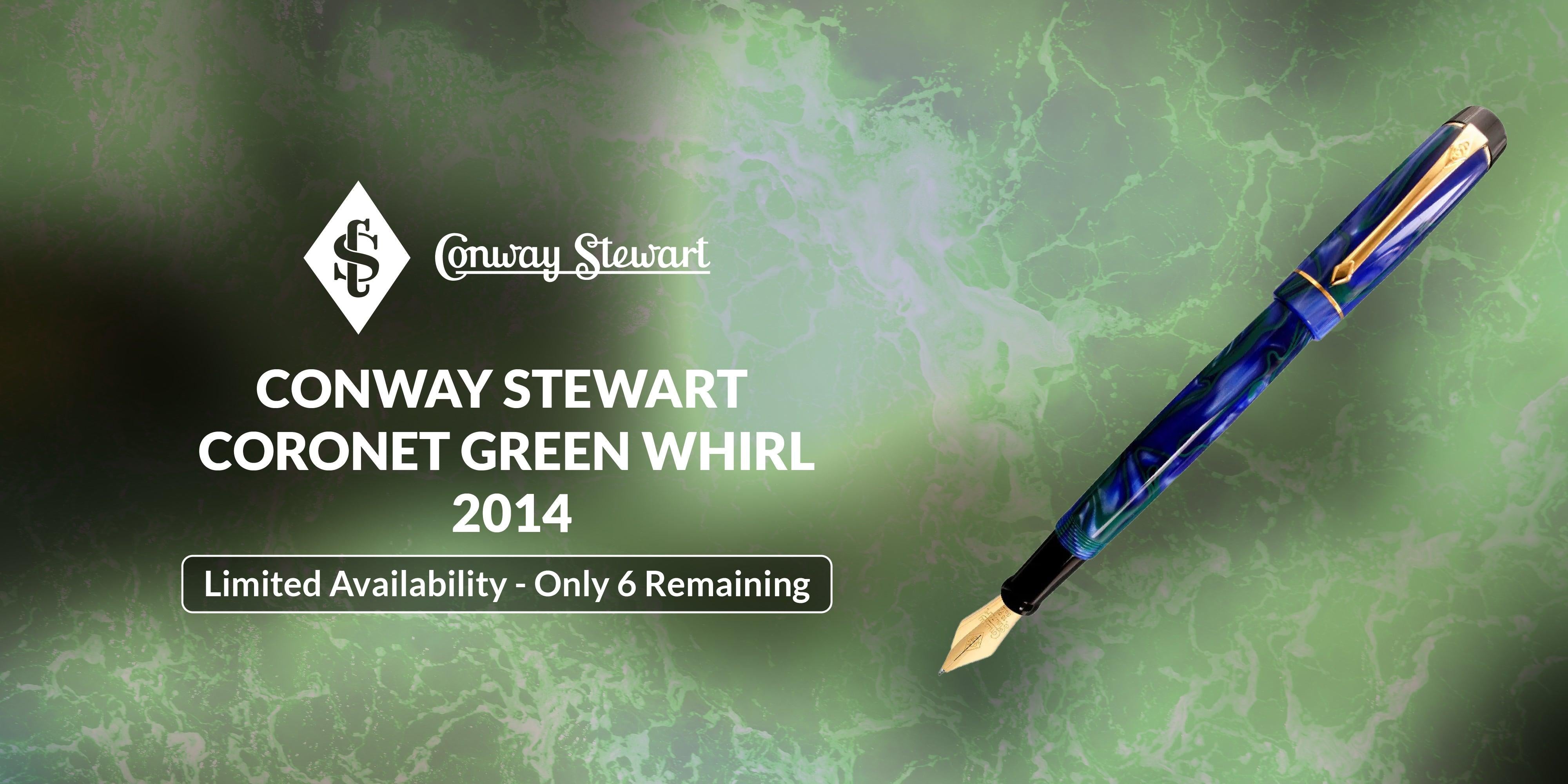 Conway Stewart Coronet Green Whirl, 2014 - Conway Stewart