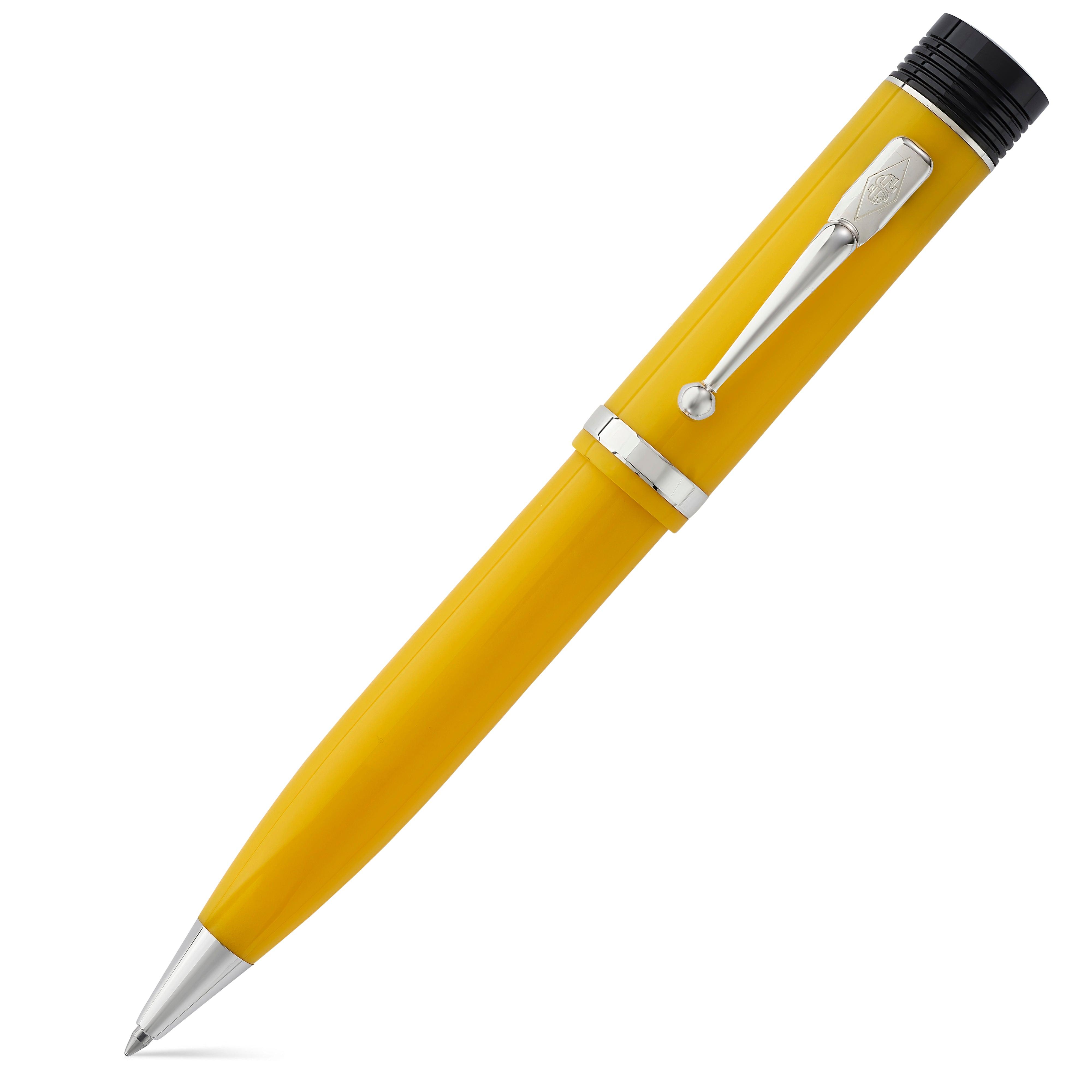 康威·斯图尔特·丘吉尔支架黄色圆珠笔| 豪华书写工具– Conway Stewart